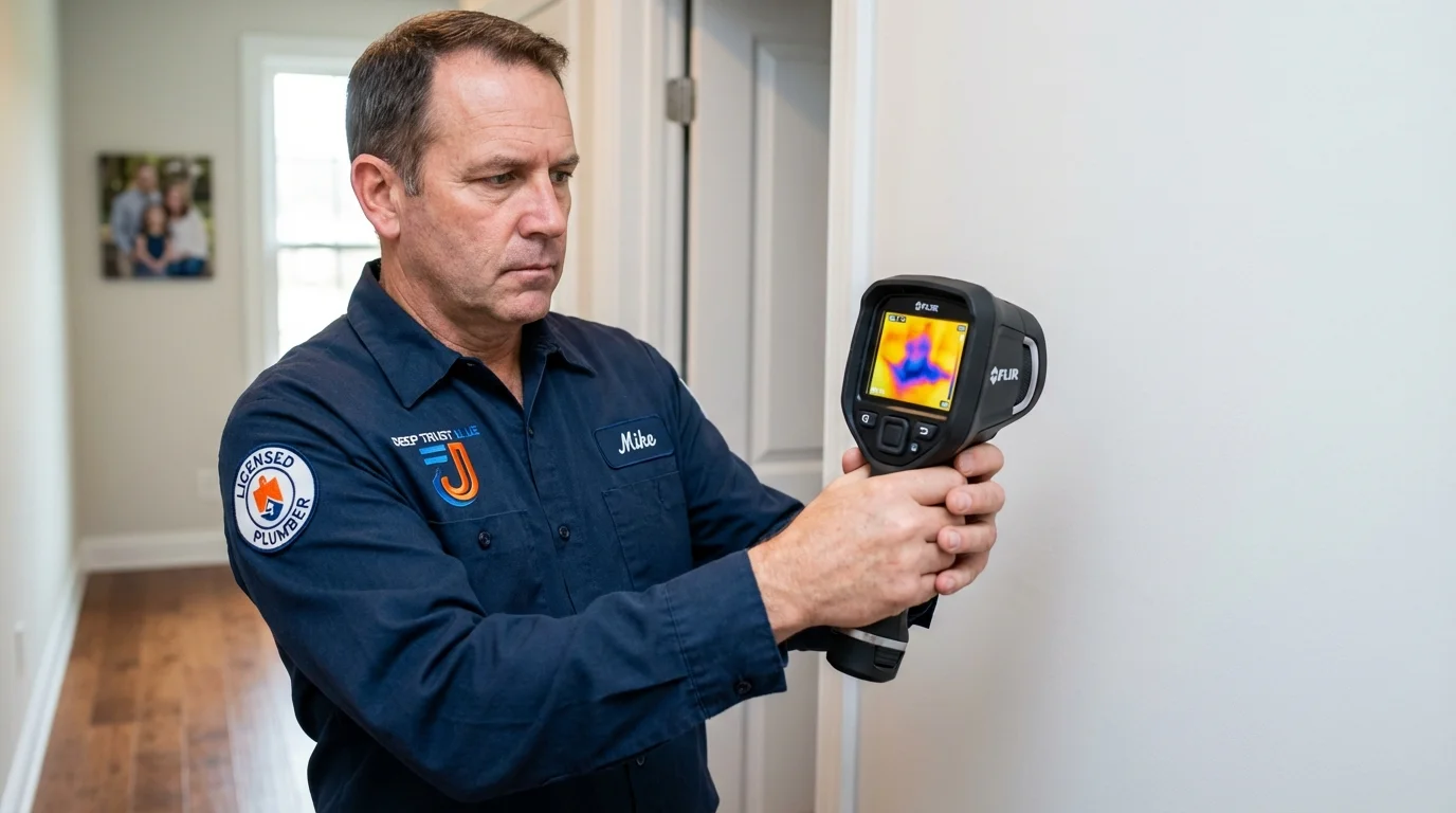Thermal imaging leak detection by Johns Plumbing LLC in Sea Cliff